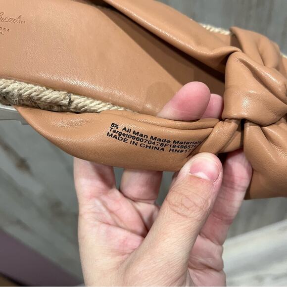 Universal Thread Dena Knotted Espadrille Sandals Tan - Picture 3 of 5